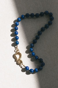 Thumbnail for Lapis Necklace with Fish Hook
