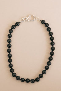 Thumbnail for Onyx Necklace with Fish Hook