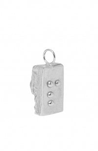 Thumbnail for braille alphabet letter necklace released from love gold P Silver