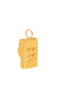 Thumbnail for braille alphabet letter necklace released from love gold Q