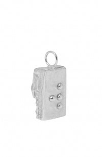 Thumbnail for braille alphabet letter necklace released from love gold w silver